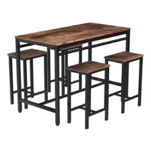 MIERES Industrial Adjustable Breakfast Tabletop