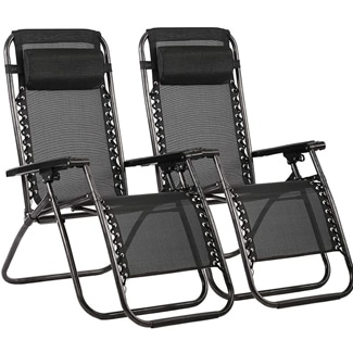 Fdw Zero Gravity Patio Lounge Recliners (Set Of 2)