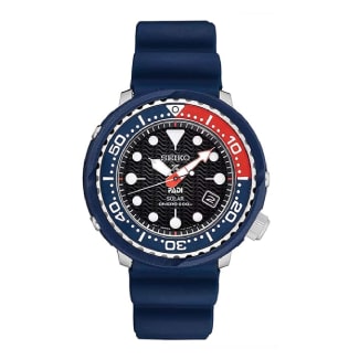 Seiko Padi Special Edition Prospex Solar Dive Watch With Black Silicone Strap 200 M Sne499