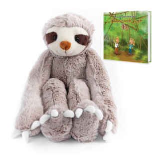 Cuddle Buddies Stuffed Animal Sloth Toy Ultra Soft With Velcro Hands