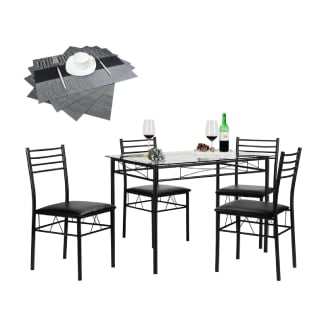 Vecelo Dining Table With 4 Chairs