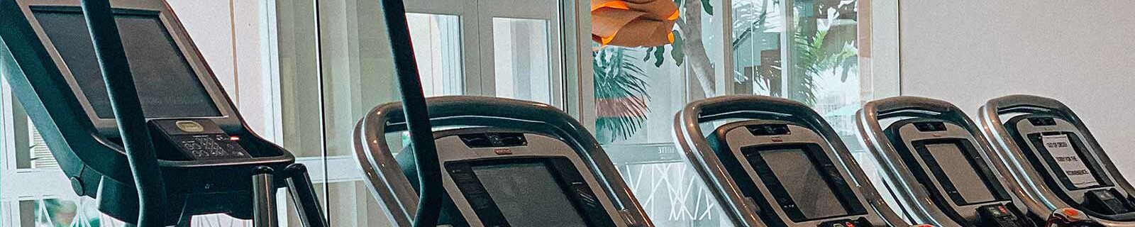 elliptical in a gym