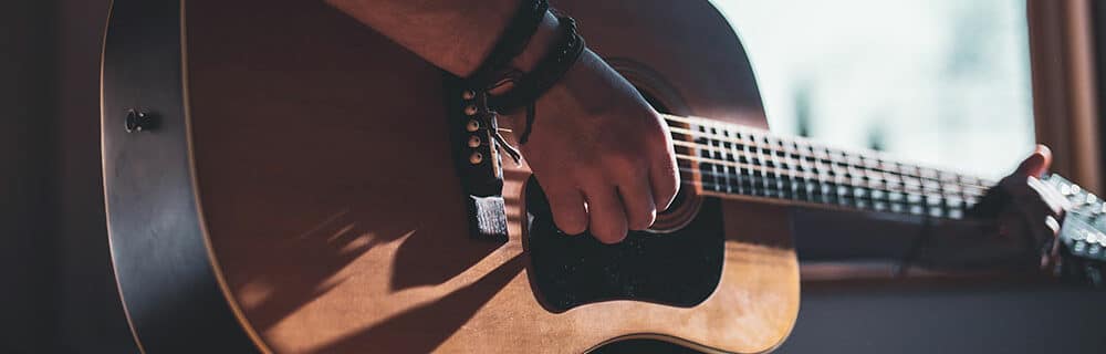 guy playing guitar