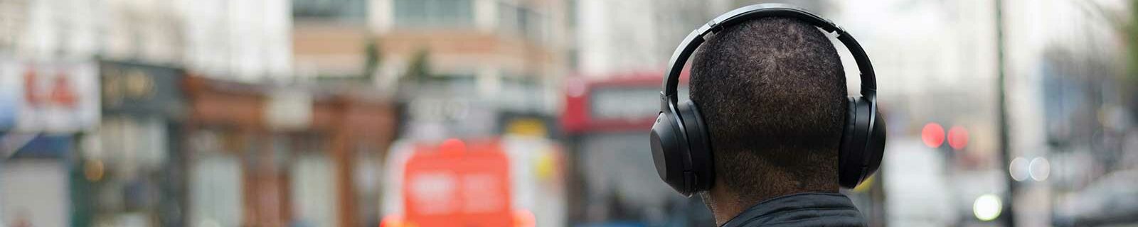 guy wearing headphones