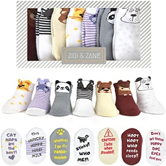 Combed Cotton No-Slip Baby Socks