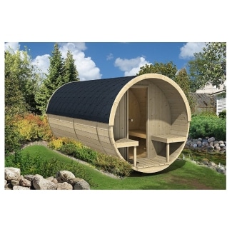 Allwood 8-Person Outdoor Dry Or Steam Sauna &Amp; Dressing Room