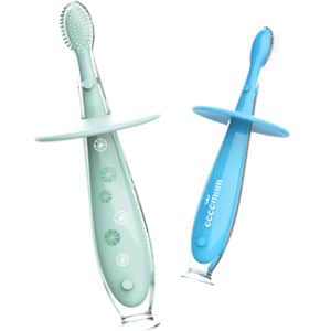 Eccomum Silicone Baby Toothbrush – 2 pack
