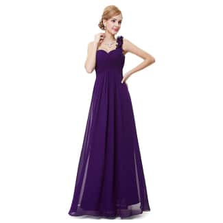 Ever-Pretty Flower One Shoulder Bridesmaid Dress