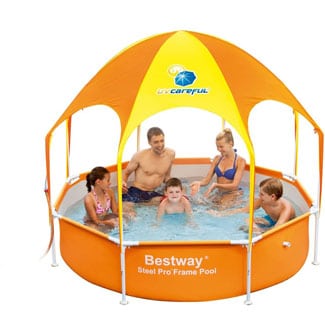 H2OGO! Splash-in-Shade Play Pool Orange