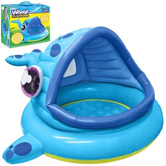 Whale Baby Shade Kiddie Pool