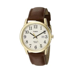 Timex Men’s Easy Reader Leather Strap