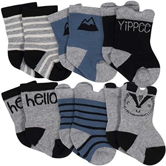 Gerber Organic Wiggle-Proof Socks (Multiple Colors)