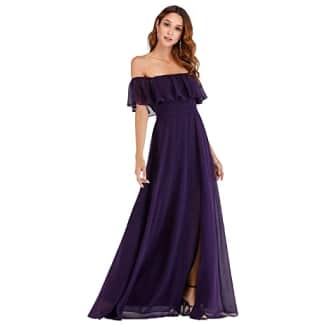 Ever-Pretty Women's Off The Shoulder Ruffle Party Dress