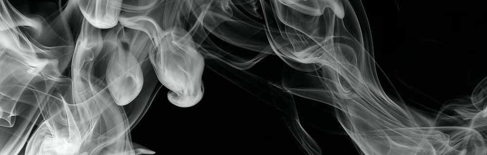 smoke on a black background