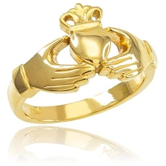 Claddagh 10K Gold Engagement Ring