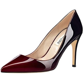 Joy In Love Women's Pumps Shoes Middle Heels Pointy Toe Dress Pump Stilettos