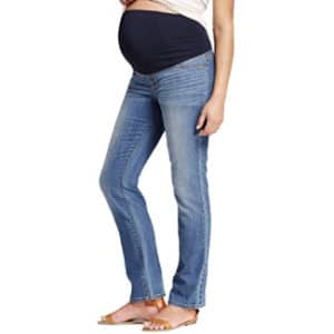 Ingrid & Isabel Women's Maternity Crossover Panel Bootcut Jeans