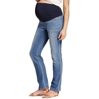 Ingrid &Amp; Isabel Women's Maternity Crossover Panel Bootcut Jeans