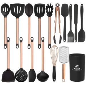 MIBOTE Silicone Utensils Stainless Measuring