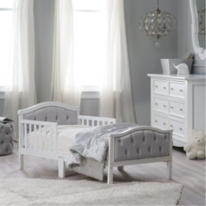 Orbelle Gray Padded Toddler Bed