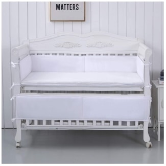 Qeeruim Home Crib Bumper Breathable Pads For Baby Crib
