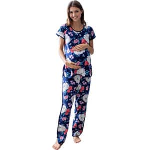 Baby Be Mine Maternity and Nursing Pajama Set, PJ’s