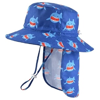 Unisex Baby Sun Hat With Removable Neck Flap - Adjustable Toddler Kids Upf50+ Summer Bucket