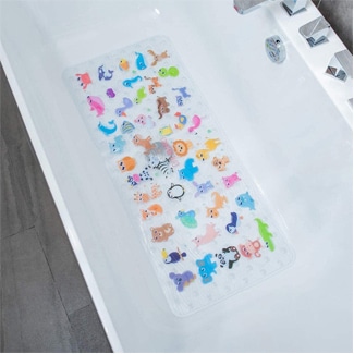 Beehomee Cartoon Non Slip Bathtub Mat For Kids