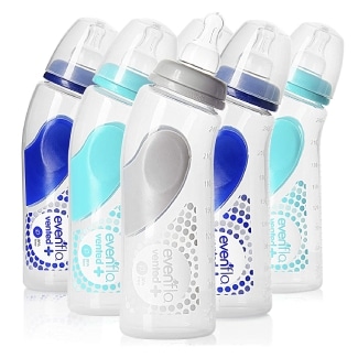 Evenflo Feeding Advanced Angled Vented Bottles