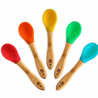 Bambusi Natural Bamboo Baby Spoons