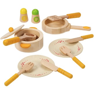 Hape Gourmet Play Kitchen Starter Accessories Wooden Play Set