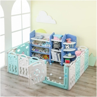 Lazy Buddy Baby Playpen Toy Storage Organizer Set