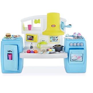 Little Tikes Tasty Jr. Bake N Share Kitchen Role Play Kitchen &Amp; Activity Set