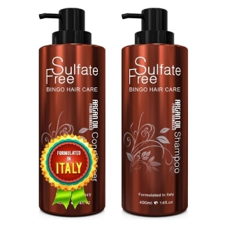 Bingo Hair Care Natural Organic Moroccan Argan Oil Shampoo And Conditioner Set