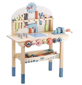Toddler wooden work bench