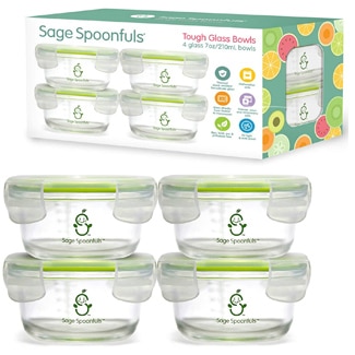 Sage Spoonfuls Tough Glass Baby Food Bowls