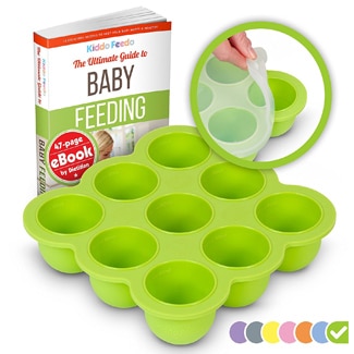 Kiddo Feedo Silicone Baby Food Storage Container &Amp; Freezer Tray With Lid