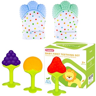 Michef Teething Pack-Mittens And Toys