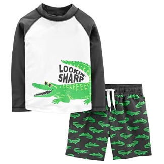 Simple Joys By Carter's Toddler Trunks &Amp; Rash Guard