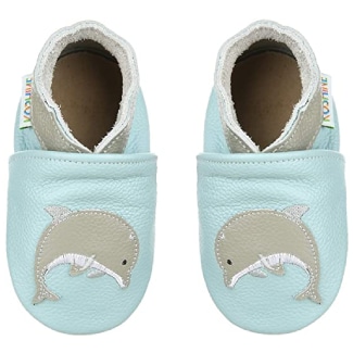 Koshine Soft Leather Toddler First Walker Shoes