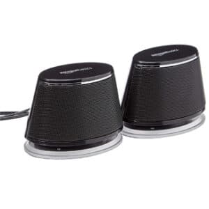 Amazon Basics USB-Powered PC Computer Speakers with Dynamic Sound