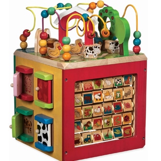 Wooden Activity Cube