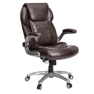 AmazonCommercial Ergonomic High-Back Leather Executive Chair
