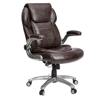 Amazoncommercial Ergonomic High-Back Leather Executive Chair