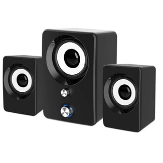 Computer Speakers, Marboo 3.5Mm Jack Pc Speakers Wired With Subwoofer