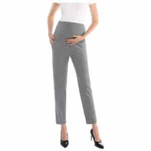 Maternity Pants Comfortable Pregnancy Casual Capris for Work