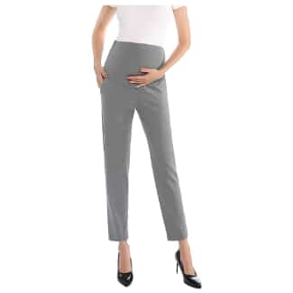 Maternity Pants Comfortable Stretch Over-Bump Women Pregnancy Casual Capris For Work