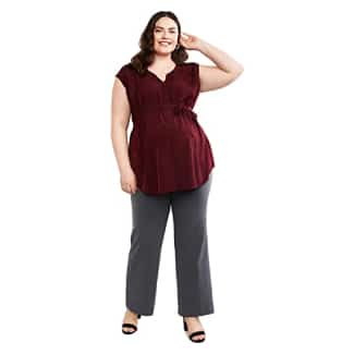 Motherhood Maternity Women's Maternity Bi-Stretch Secret Fit Belly Boot Cut Leg Pant