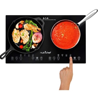 Nutrichef Double Induction Cooktop