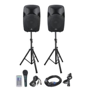 Portable PA Speaker System Combo Set with Bluetooth
